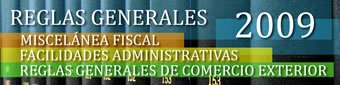 Resoluci�n Miscel�nea Fiscal 2009