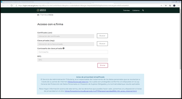 SAT Autenticación y 4 páginas más - Personal: Microsoft​ Edge